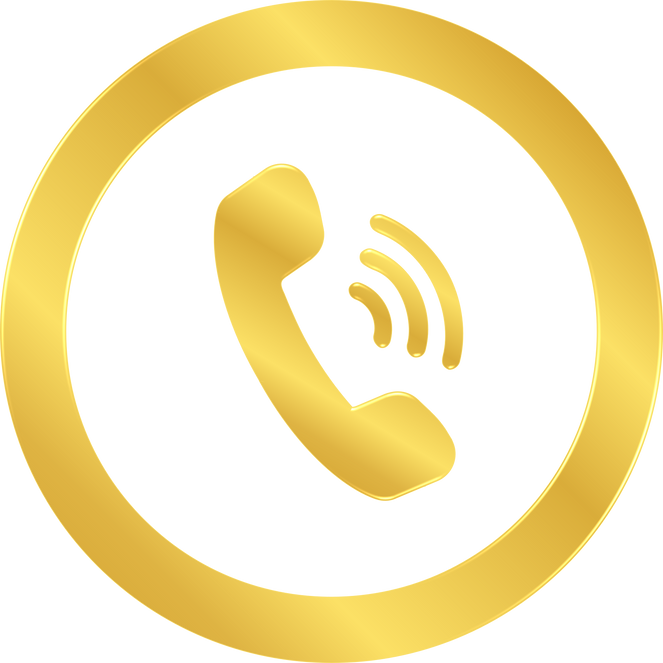 Gold Phone Icon